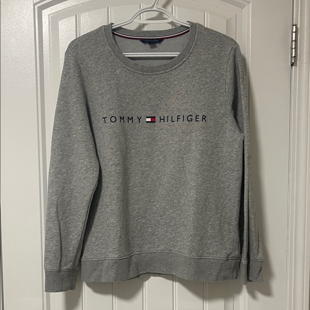 Tommy Hilfiger Heather Gray Logo Sweatshirt